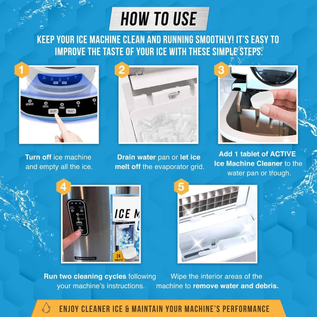 CRYSTAL - Works with all countertop ice makers