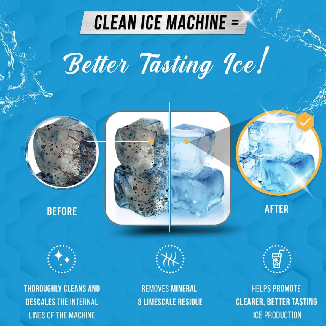 CRYSTAL - Works with all countertop ice makers