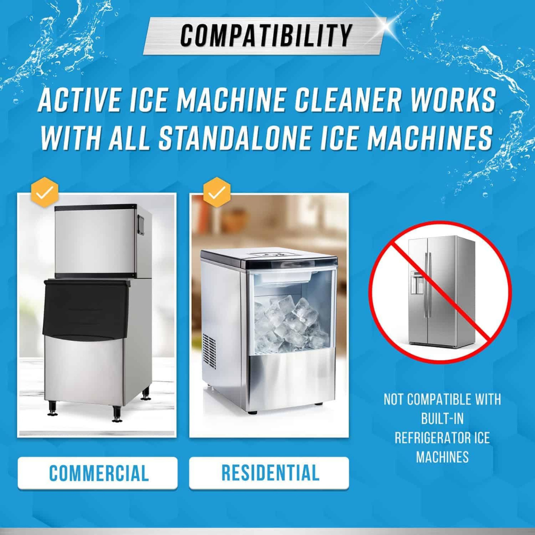 CRYSTAL - Works with all countertop ice makers